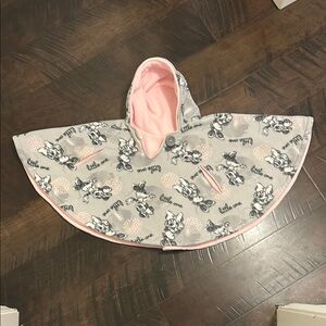 Hooded Minnie Mouse Winter Poncho for Car seat